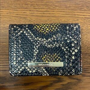 Brahmin Snakeskin Card Holder